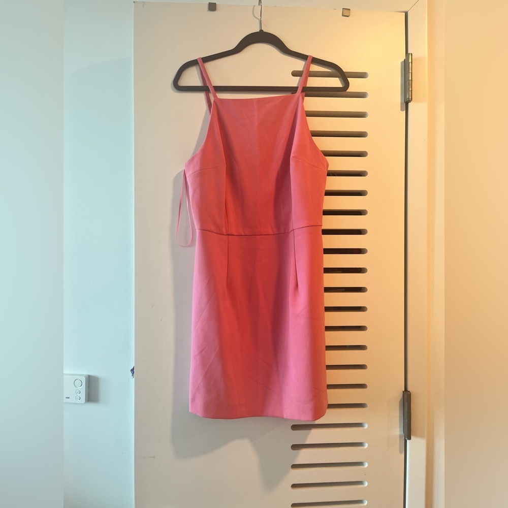 Pink halter dress